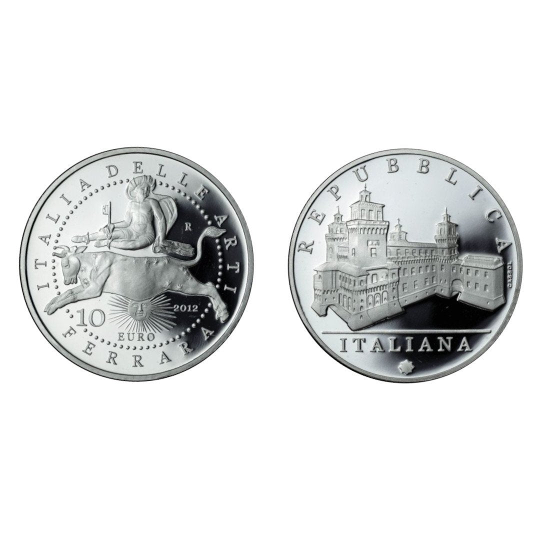 2012 – 10 euro “Ferrara” Serie Italia delle Arti – proof