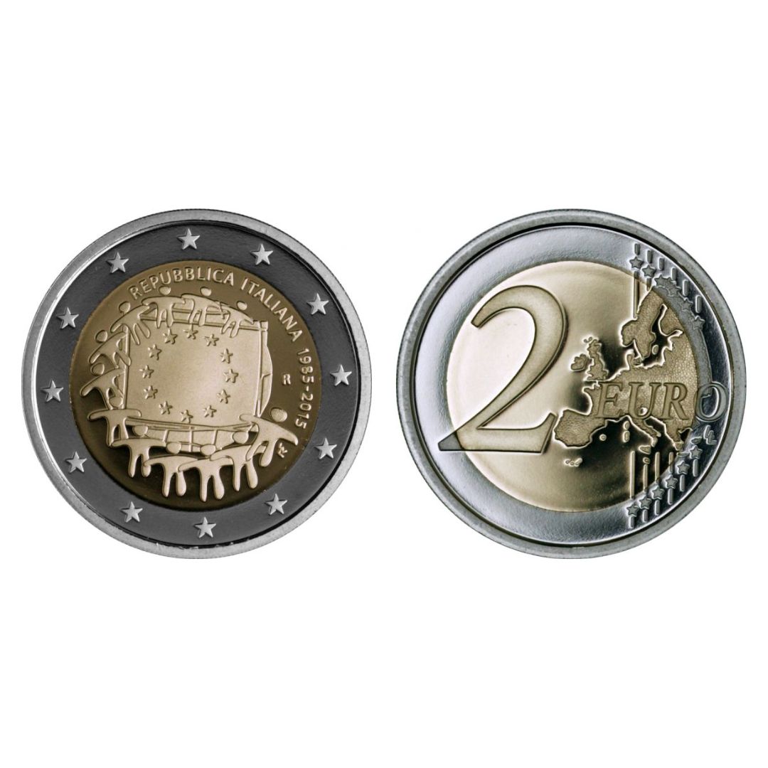 2015 – 2 euro “Bandiera Europea” 30° Anniversario – proof