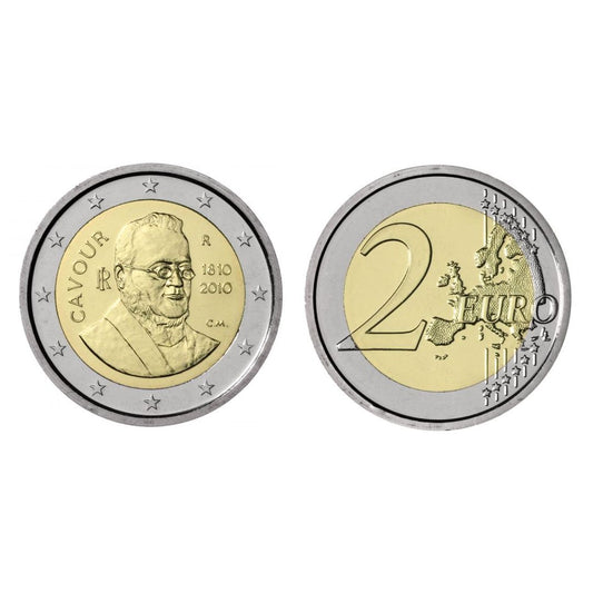 2010 – 2 euro “Camillo Benso Conte di Cavour” – 200° Anniversario della nascita – FDC