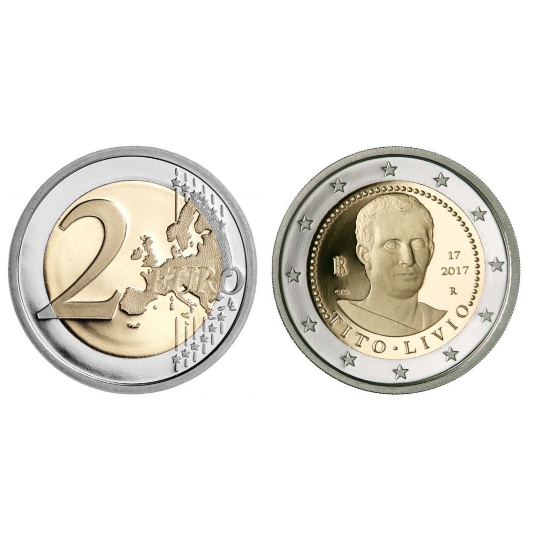 2017 – 2 euro “Tito Livio” Bimillenario della morte – proof