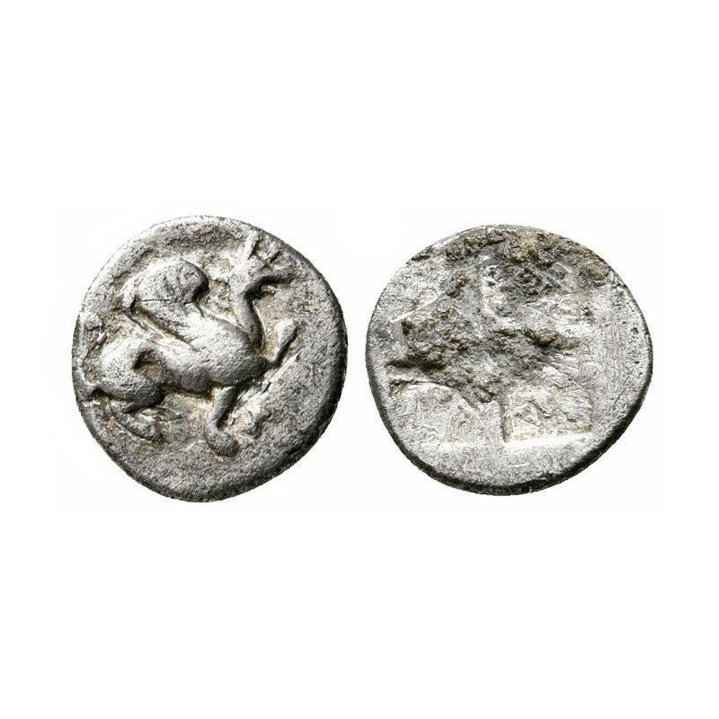 Ionia, Teo – Emiobolo D’Argento 450/425 A.C. – Grifone