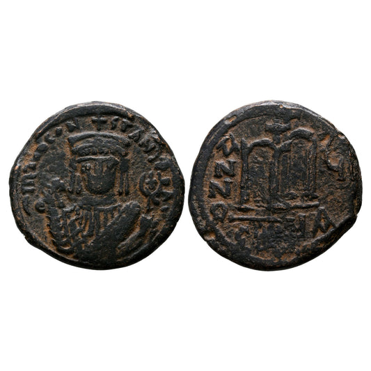 Tiberio II Costantino (578/582 d.C.) – Follis – Costantinopoli