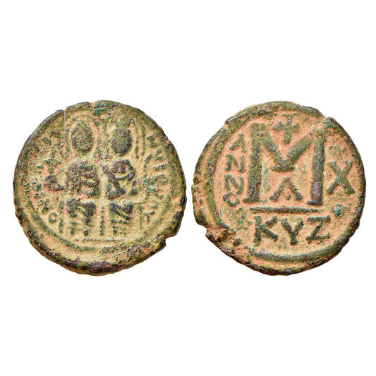 Giustino II e Sofia (565/578 d.C.) – Follis – Cizico