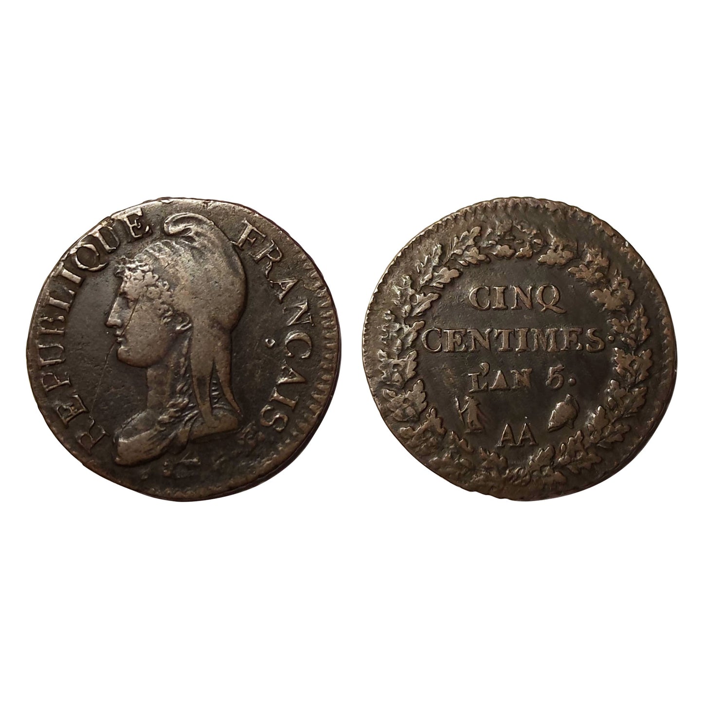 Francia – Direttorio – 5 Centesimi Duprè 1796 – Metz