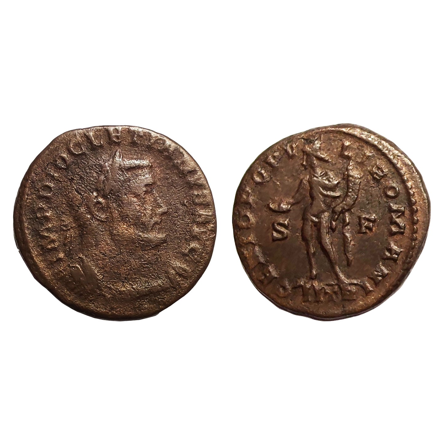 Diocleziano – Follis 302/3 D.C. – Treviri – Genio