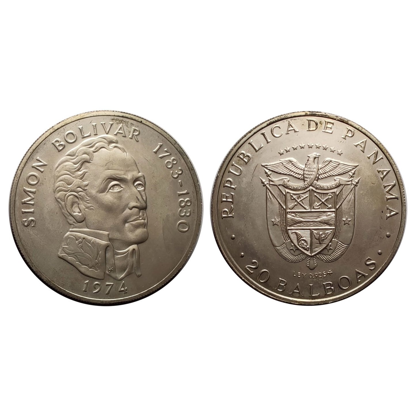 Panama – 20 Balboas – 1974 (150° Anniversario Dell’Indipendenza)