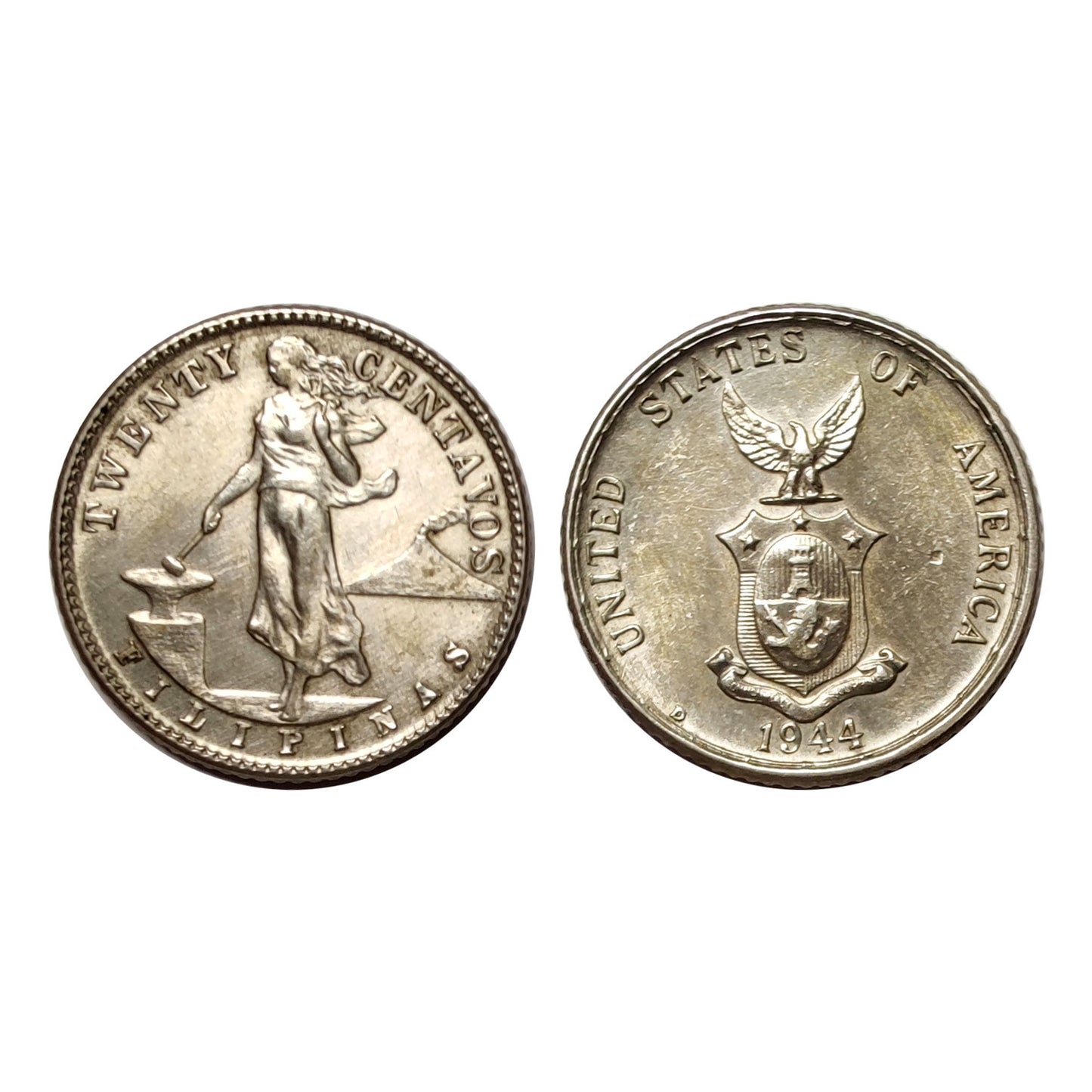 Filippine – Amministrazione USA – 20 Centavos – 1944 Denver