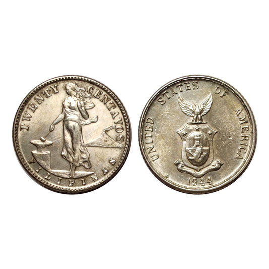 Filippine – Amministrazione USA – 20 Centavos – 1944 Denver