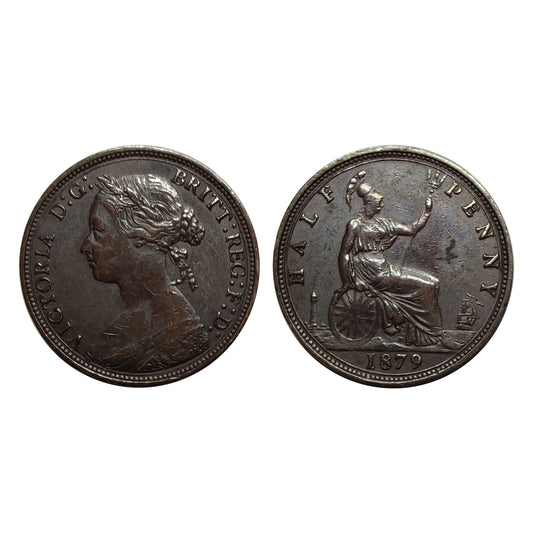 Gran Bretagna – Vittoria – 1/2 Penny (2° Ritratto) -1879