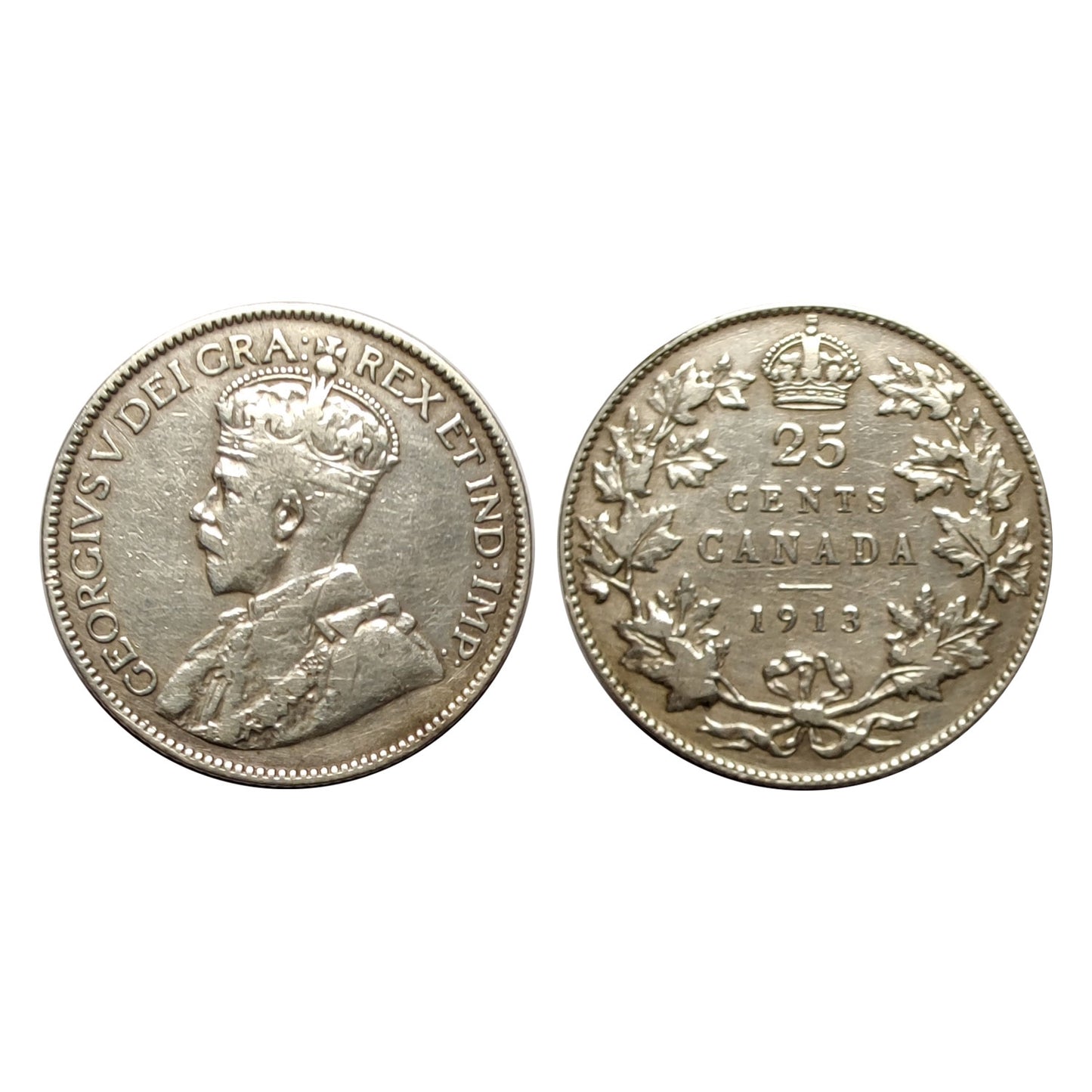 Canada – Giorgio V – 25 Cents Argento – 1913