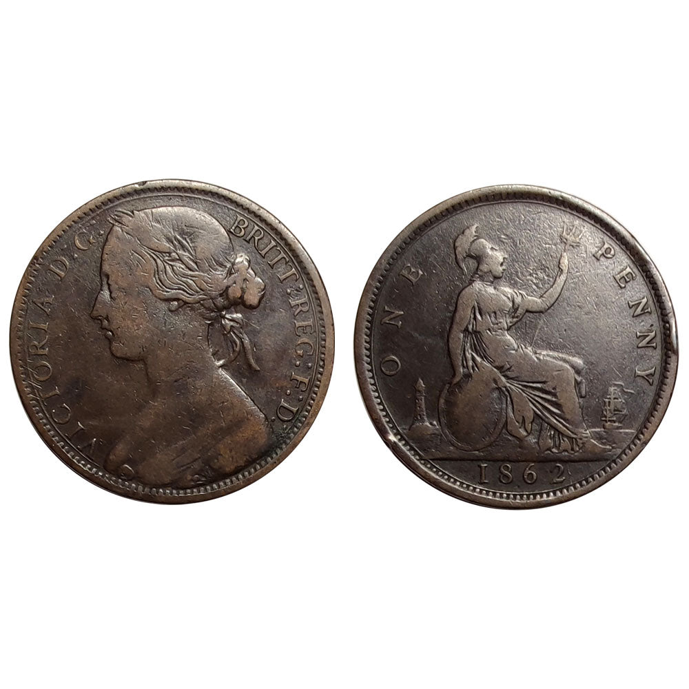 Gran Bretagna – Vittoria – 1 Penny “Bun Head” – 1862