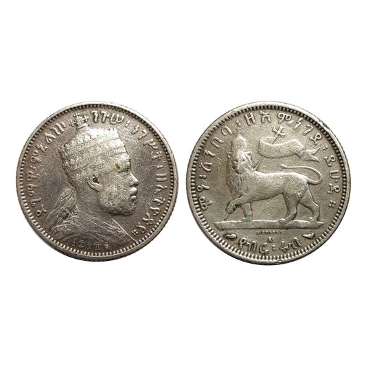 Etiopia – Menelik II – ¼ Birr – 1889 (1897) Parigi