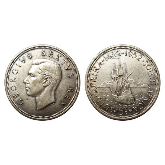 Sud Africa – Giorgio VI – 5 Scellini Argento – 1952