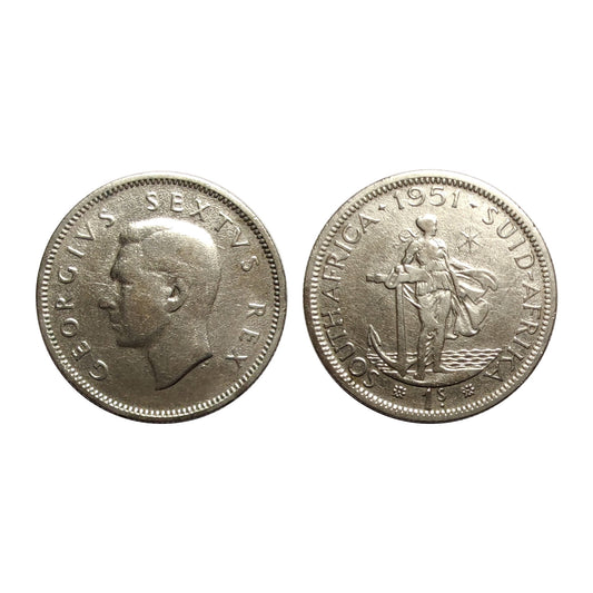 Sud Africa – Giorgio VI – 1 Scellino D’Argento – 1951