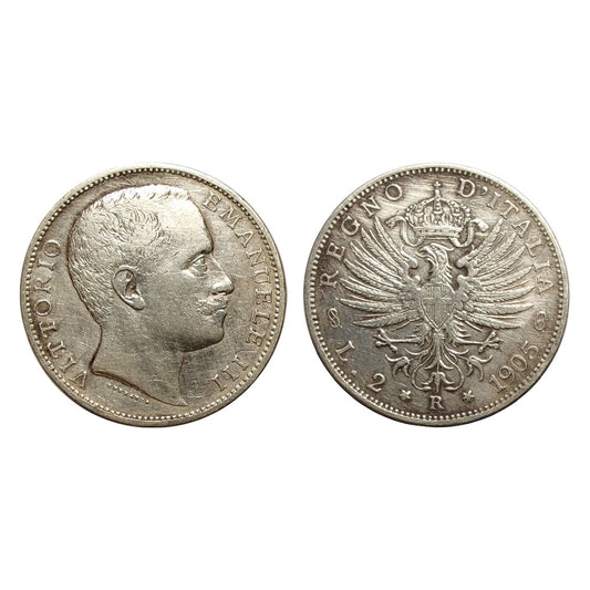 Vittorio Emanuele III – 2 Lire – Aquila Sabauda – 1905