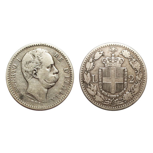 Umberto I – 2 Lire – 1881 – BB+