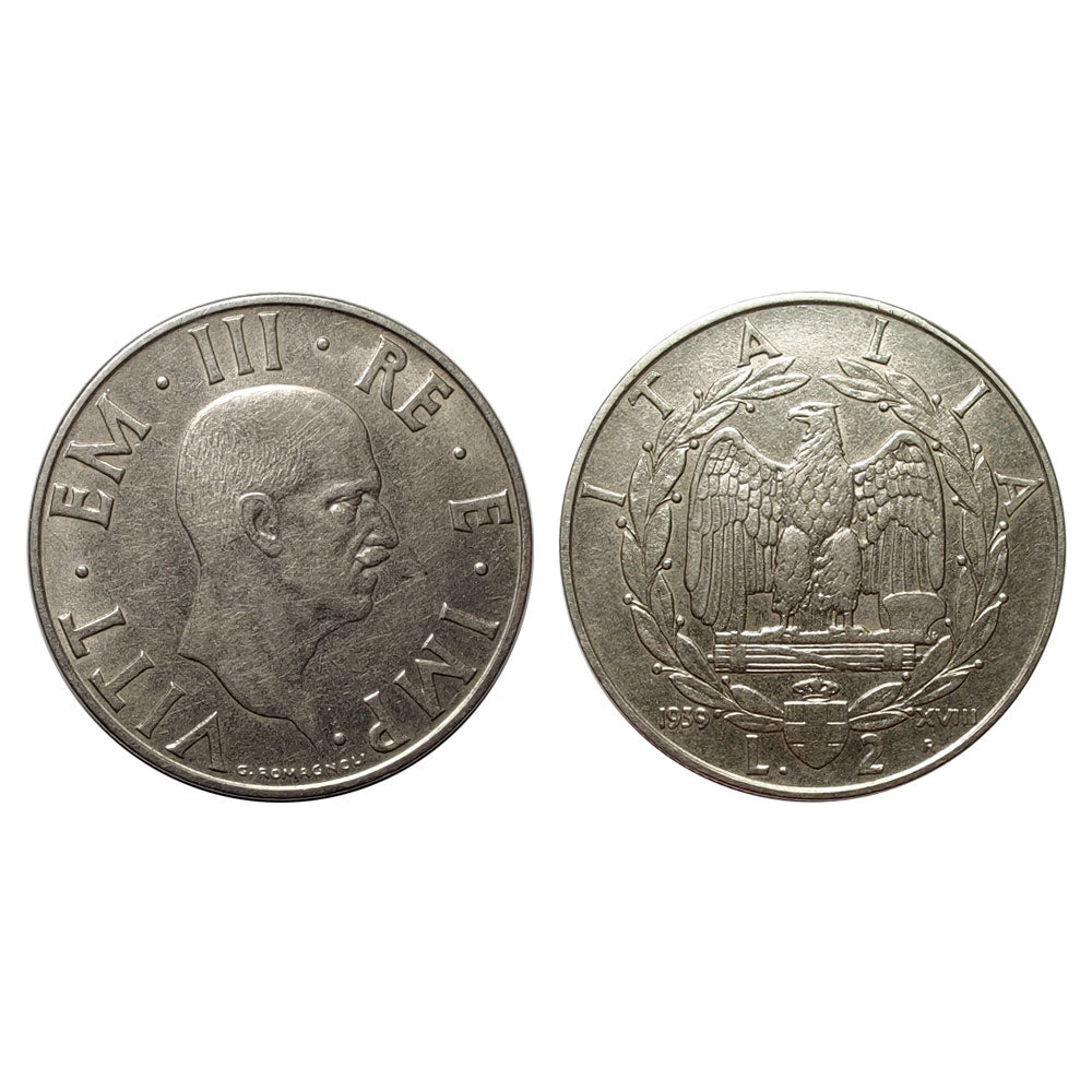 Vittorio Emanuele III – 2 Lire Impero – 1939 XVIII