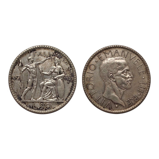 Vittorio Emanuele III – 20 Lire Littore – 1927