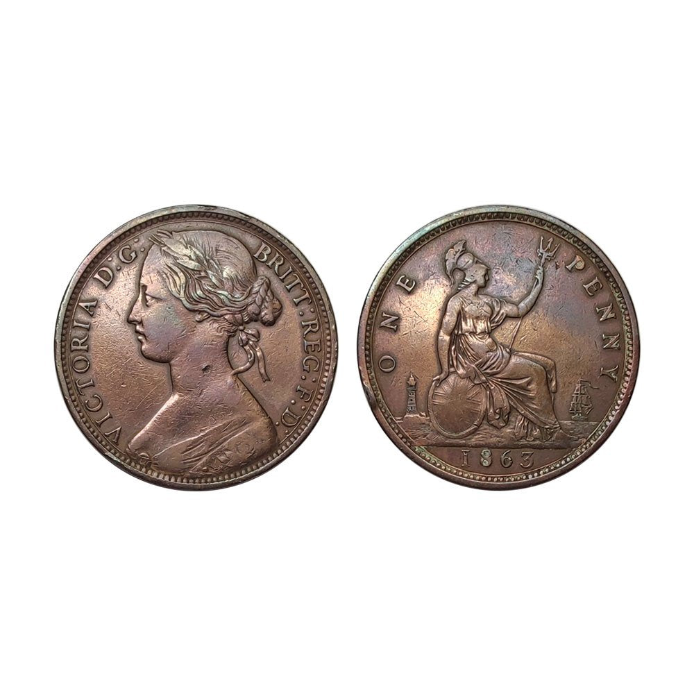 Gran Bretagna – Vittoria – 1 Penny “Bun Head” – 1863