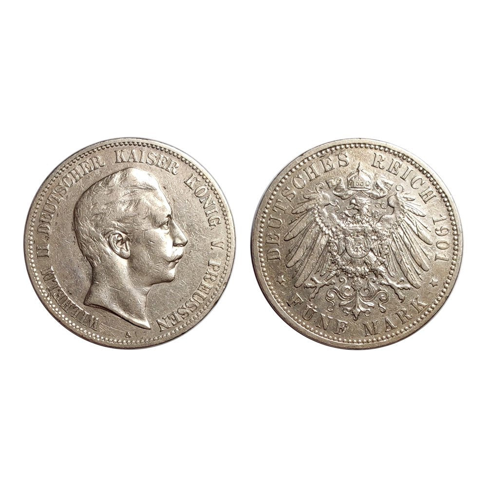 Germania (Stati Tedeschi) – Regno Di Prussia – Guglielmo II – 5 Marchi – 1901