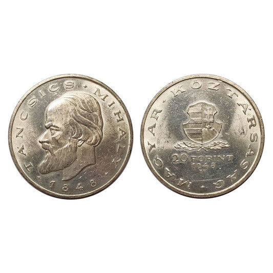 UNGHERIA – 20 Fiorini – 1948 – Centenario della Rivoluzione del 1848