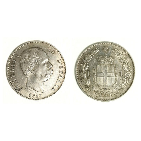 Umberto I – 1 Lira – 1887 – SPL+ – Milano