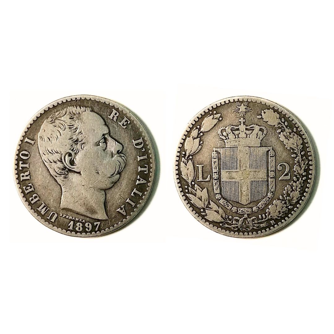 Umberto I – 2 Lire – 1897 – BB