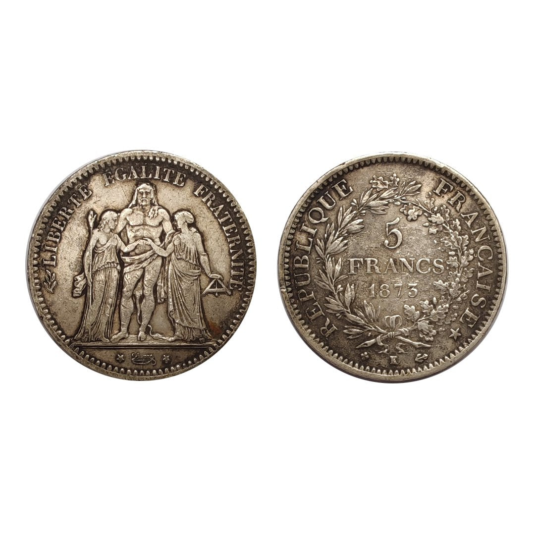 Francia – Terza Repubblica – 5 Franchi – 1873 K (Bordeaux)